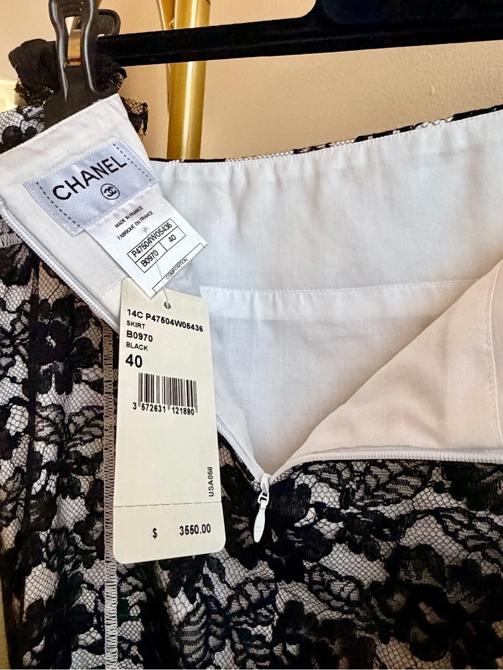 CHANEL Spring/Dummer 2014 Cruise lace skirt suit new with tags (NWT)